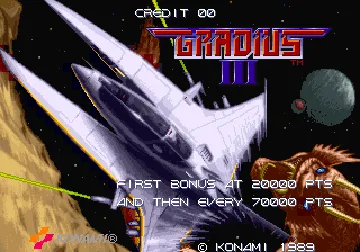 Gradius III (Japan) screen shot title